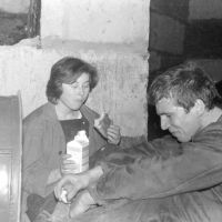 На стройке - Обеденный перерыв