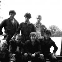 На стройке... Альбертыч и ребята